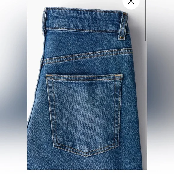 H&M “Harper” Women’s High Rise Wide Leg Jeans- 97% Cotton - Picture 4 of 10